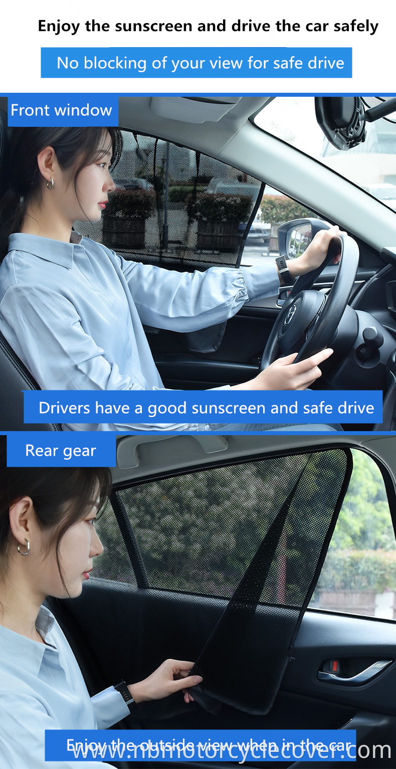 Discount price universal vehicle window shade curtain magnetic sun shade car sunshade